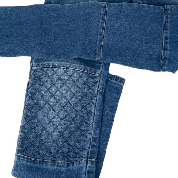 Life In Progress Stacked Skinny Moto Jeans Blue Size 27 - Picture 5 of 9